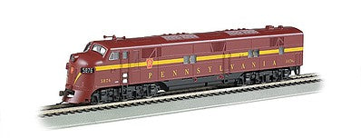 Bachmann 66701 HO Scale EMD E7 - Standard DC -- Pennsylvania Railroad (Single Stripe, Tuscan, yellow)
