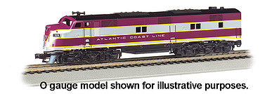 Bachmann 66704 HO Scale EMD E7 - Standard DC -- Atlantic Coast Line (purple, silver)