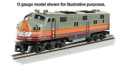 Bachmann 66705 HO Scale EMD E7 - Standard DC -- Milwaukee Road (gray, orange, maroon)