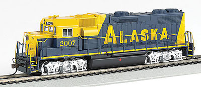 Bachmann 66804 HO Scale EMD GP38-2 - Sound & DCC -- Alaska Railroad #2007 (blue, yellow)