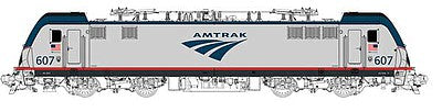 Bachmann 67401 HO Scale Siemens ACS-64 Electric - DCC and Sound -- Amtrak #607 (silver, blue, red)