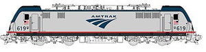 Bachmann 67402 HO Scale Siemens ACS-64 Electric - DCC and Sound -- Amtrak #619 (silver, blue, red)
