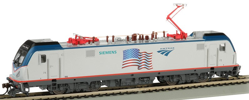 Bachmann 67404 HO Siemens ACS64 Electric Locomotive DCC WowSound Amtrak #600 Flag Demo (D)