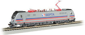 Bachmann 67408 HO Scale Siemens ACS-64 Electric - DCC and Sound -- Southeastern Pennsylvania Transportation Authority SEPTA 901 (silver)
