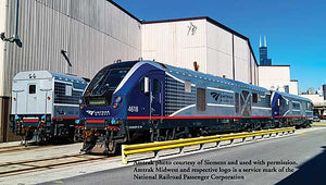 Bachmann 67901 HO Scale Siemens SC-44 Charger - WowSound(R) and DCC -- Amtrak #4618 (Midwest; silver, blue, red, gray)