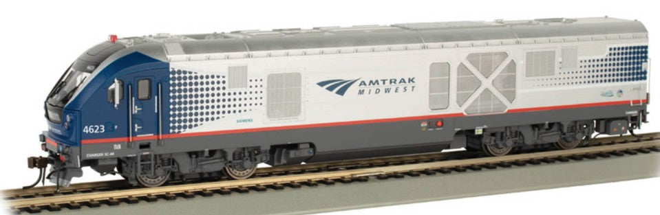 Bachmann 67951 N Siemens SC44 Charger Diesel-Electric Locomotive TCS DCC WowSound Amtrak Midwest #4623