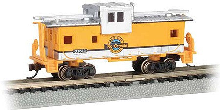 Bachmann 70763 N Scale 36' Wide-Vision Caboose - Ready to Run - Silver Series(R) -- Denver & Rio Grande Western 1511