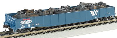 Bachmann 71905 HO Scale ACF 50'6" Drop-End Gondola w/Scrap Load - Ready to Run - Silver Series(R) -- Montana Rail Link #40013