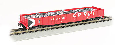 Bachmann 71907 HO Scale ACF 50'6" Drop-End Gondola w/Crushed Auto Load - Ready to Run -- Canadian Pacific #340215
