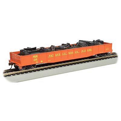 Bachmann 71910 HO Scale ACF 50'6" Drop-End Gondola w/Load - Ready to Run - Silver Series(R) -- Patapsco & Back Rivers