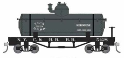 Bachmann 72102 HO Scale Old-Time Tank Car - Ready to Run -- New York Central & Hudson River #5428 (black)