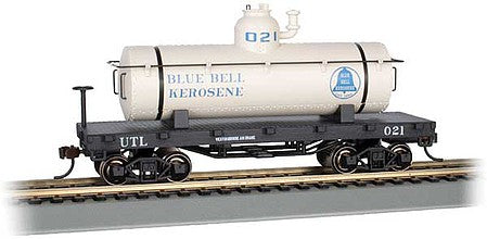 Bachmann 72106 HO Scale Old-Time Tank Car - Ready to Run - Silver Series(R) -- Blue Bell Kerosene 021