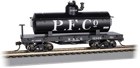 Bachmann 72107 HO Scale Old-Time Tank Car - Ready to Run - Silver Series(R) -- Wheeling & Lake Erie 129