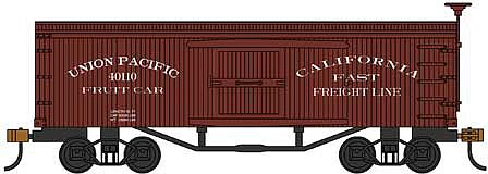 Bachmann 72307 HO Scale 34' Wood Old-Time Boxcar - Ready to Run - Silver Series(R) -- Union Pacific (Fruit Service)