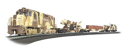 Bachmann 752 HO Scale Strike Force - Standard DC -- EMD GP40, 3 Cars, Track Oval, Power Pack