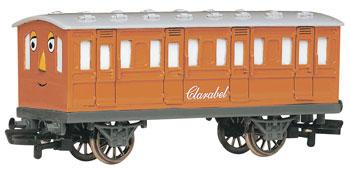 Bachmann 76045 HO Scale Thomas & Friends(TM) -- Clarabel the Passenger Coach Car (gold)