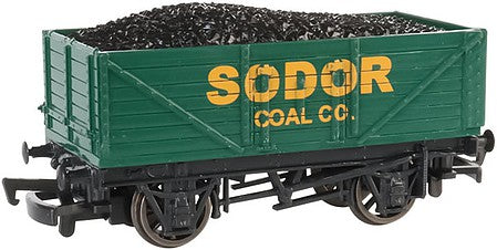 Bachmann 77002 HO Scale Thomas and Friends(TM) - Coal Wagon with Load -- Sodor Coal Company