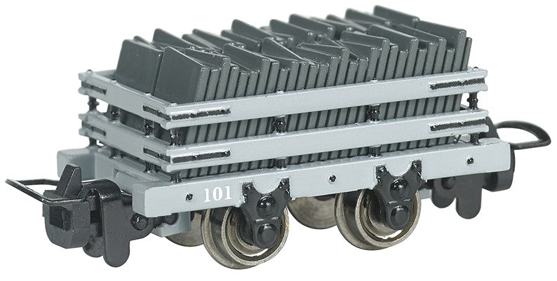 Bachmann 77302 HO Narrow Gauge Thomas & Friends Slate Wagon w/Load #101