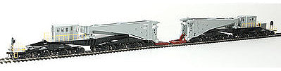 Bachmann 80512 HO Scale 380-Ton Schnabel Car w/Retort Load - Ready to Run - Spectrum(R) -- Gray, Black