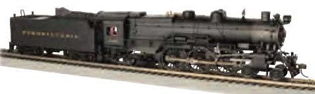 Bachmann 84406 HO Scale K4 4-6-2 Pacific - WowSound(R) and DCC - Spectrum(R) -- Pennsylvania Railroad 5492 (Pre-War, Slat Pilot, black, graphite)