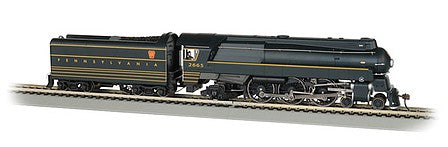 Bachmann 85302 HO Scale Streamlined Class K4 4-6-2 Pacific - Sound and DCC -- Pennsylvania Railroad #2665 (black, Yellow Stripes; Futura Lettering)