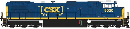 Bachmann 90901 G Scale GE Dash 9-44CW - Standard DC -- CSX 9030 (blue, yellow, Boxcar Logo)