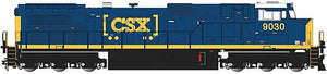 Bachmann 90901 G Scale GE Dash 9-44CW - Standard DC -- CSX 9030 (blue, yellow, Boxcar Logo)