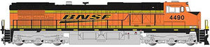 Bachmann 90902 G Scale GE Dash 9-44CW - Standard DC -- BNSF Railway 4490 (orange, black, Wedge Logo)