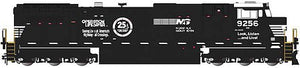 Bachmann 90903 G Scale GE Dash 9-44CW - Standard DC -- Norfolk Southern 9256 (black, white, Operation Lifesaver Logo)