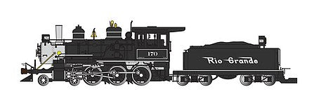Bachmann 91801 G Scale 4-6-0 - Standard DC - Sound-Ready with Installed Speaker -- Denver & Rio Grande Western #170 (black, silver)