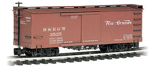 Bachmann 93301 G Scale Wood Boxcar - Ready to Run -- Denver & Rio Grande Western
