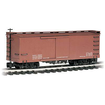 Bachmann 93302 G Scale Wood Boxcar - Ready to Run -- Data Only (mineral red)