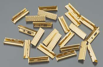 Bachmann 94657 G Scale Rail Joiners -- For European-Style Track w/Brass Rail pkg(24)