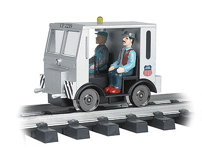 Bachmann 96250 G Scale Speeder - Standard DC w/Strobe & Headlight -- Union Pacific (silver, black)