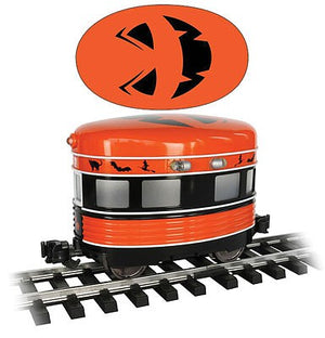 Bachmann 96279 G Scale Eggliner - Standard DC -- Halloween (orange, black)