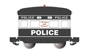 Bachmann 96286 G Scale Eggliner - Standard DC -- Police (black, white)