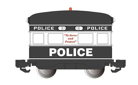 Bachmann 96286 G Scale Eggliner - Standard DC -- Police (black, white)
