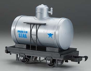 Bachmann 98098 G Scale Tank Car - Ready to Run - Li'l Big Haulers -- North Star (silver, blue)