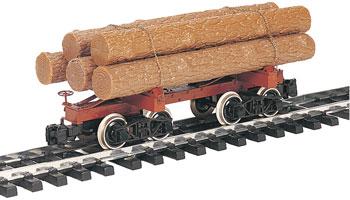 Bachmann 98490 G Scale Skeleton Log Car w/Logs