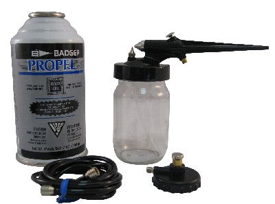 Badger 2504 Mini Single Action Bottom Feed Spray Gun Set w/Propel