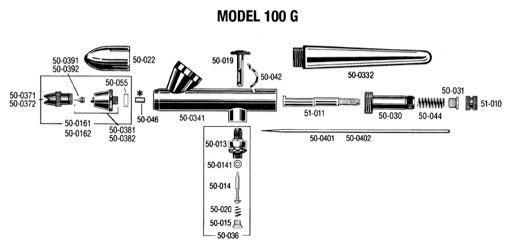 Badger 50011 Aluminum Handle for Model 200