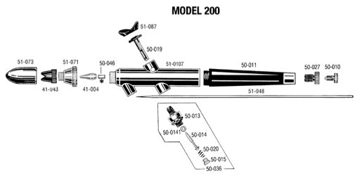 Badger 50027 Needle Adjusting Screw for Model 200