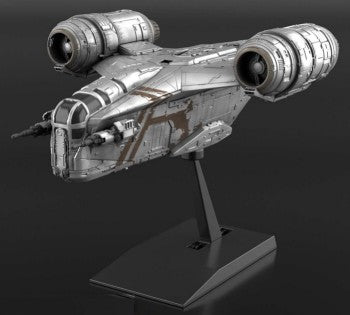 Bandai 2557092 Star Wars The Mandalorian Razor Crest Vehicle Silver Coating Version