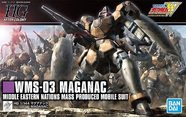 Bandai 5057575 1/144 HG Gundam Wing After Colony Series: #223 WMS03 Maganac