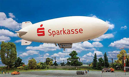 Faller 222412 N Scale Airship - Kit -- Sparkasse (white, red)