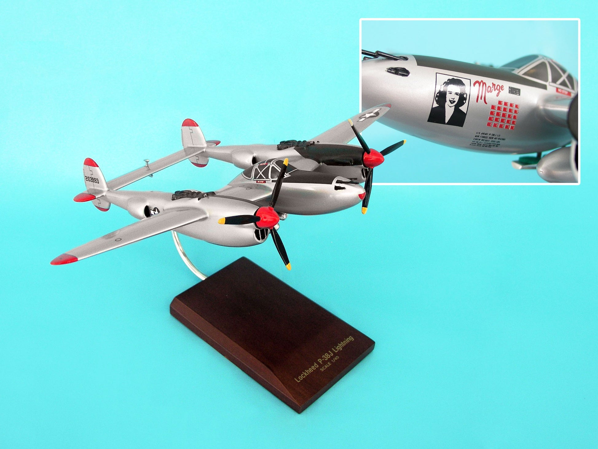 Executive Series A0440 Exec Ser P-38J Lightning Bong/Marge 1/40 (Ap38Bt)