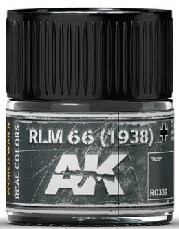 AK Interactive RC339 Real Colors: RLM66 1938 Grey Acrylic Lacquer Paint 10ml Bottle