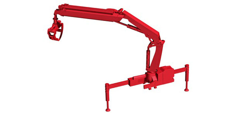 Herpa 54140 1/87 Scale Hiab X-Hipro Loading Crane Log Grabber High Quality