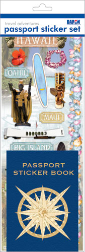 Daron Passport Sticker Sets PP59198 Passport Sticker Set-Hawaii (**)