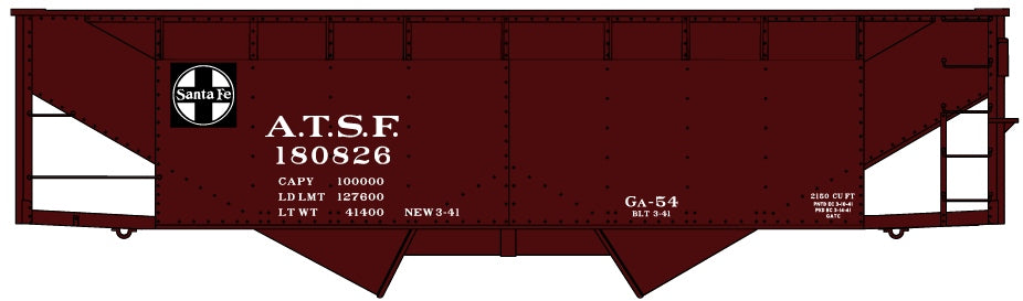 Accurail 80769 Ho Os Twin Hopper Atsf